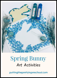 Spring bunny Art activities suitable for all ages.