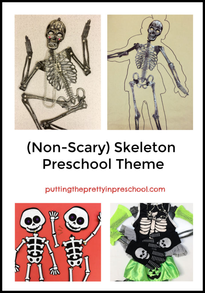 Non-scary preschool theme featuring art, math, science, manipulative and dramatic play activities.