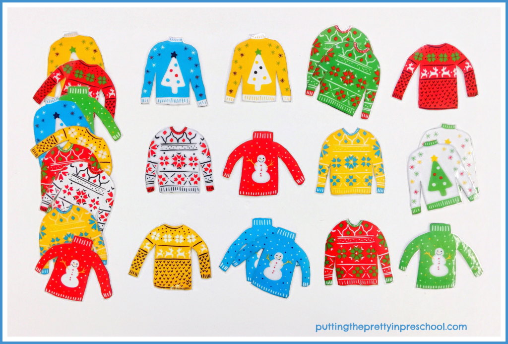 Ugly Christmas sweater memory game.