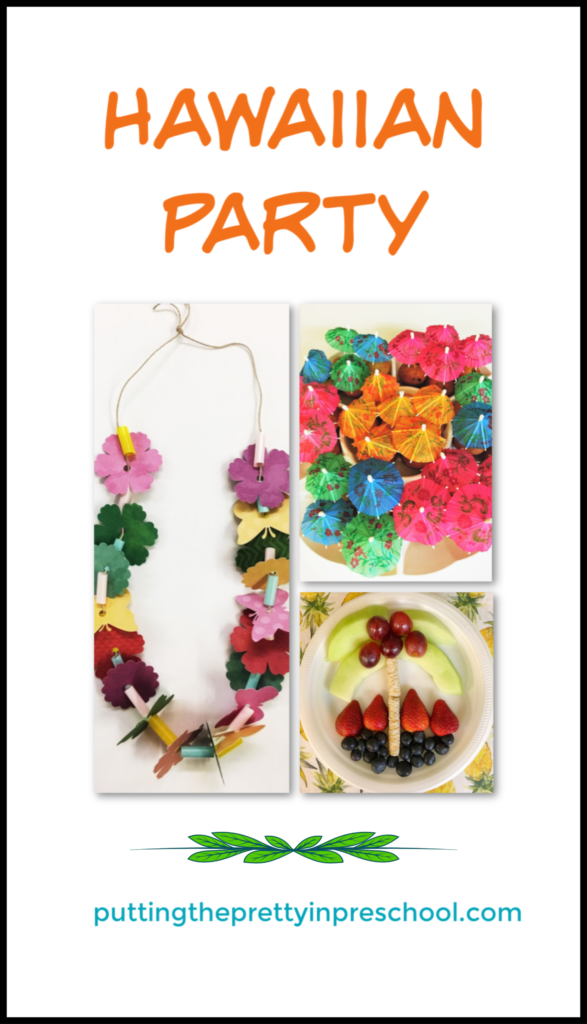 Hawaiian party ideas for an all-ages get together. Food, crafts, songs, and music for an easy to manage get together.