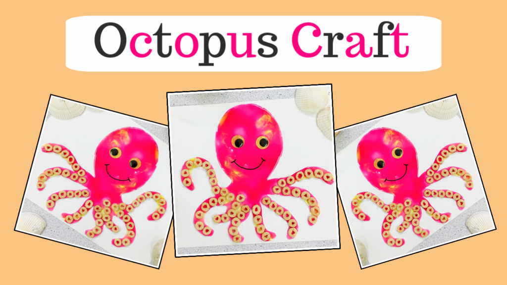 Octopus craft using taste safe ingredients.