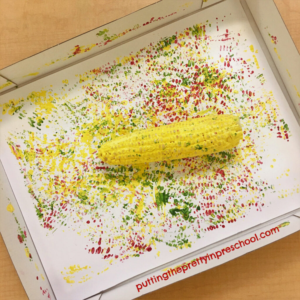 Corn cob painting.