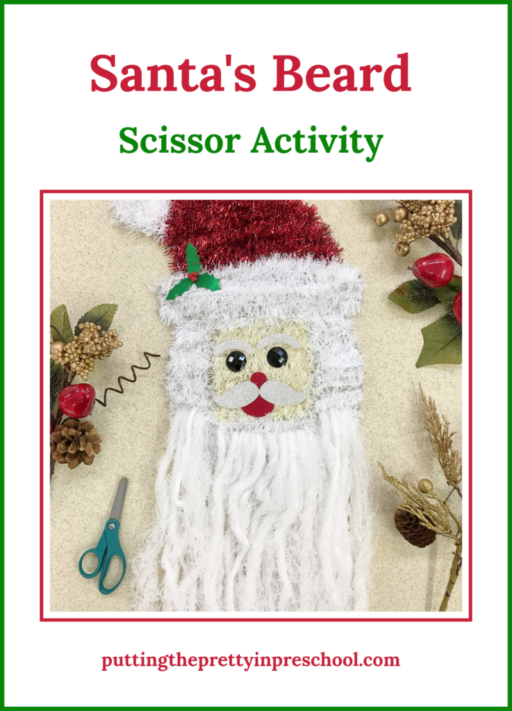 Santa's Beard Scissor Activity