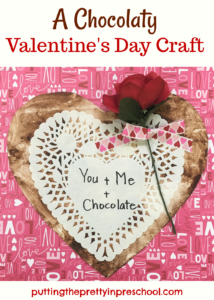 A chocolate lover's Valentine's Day craft.