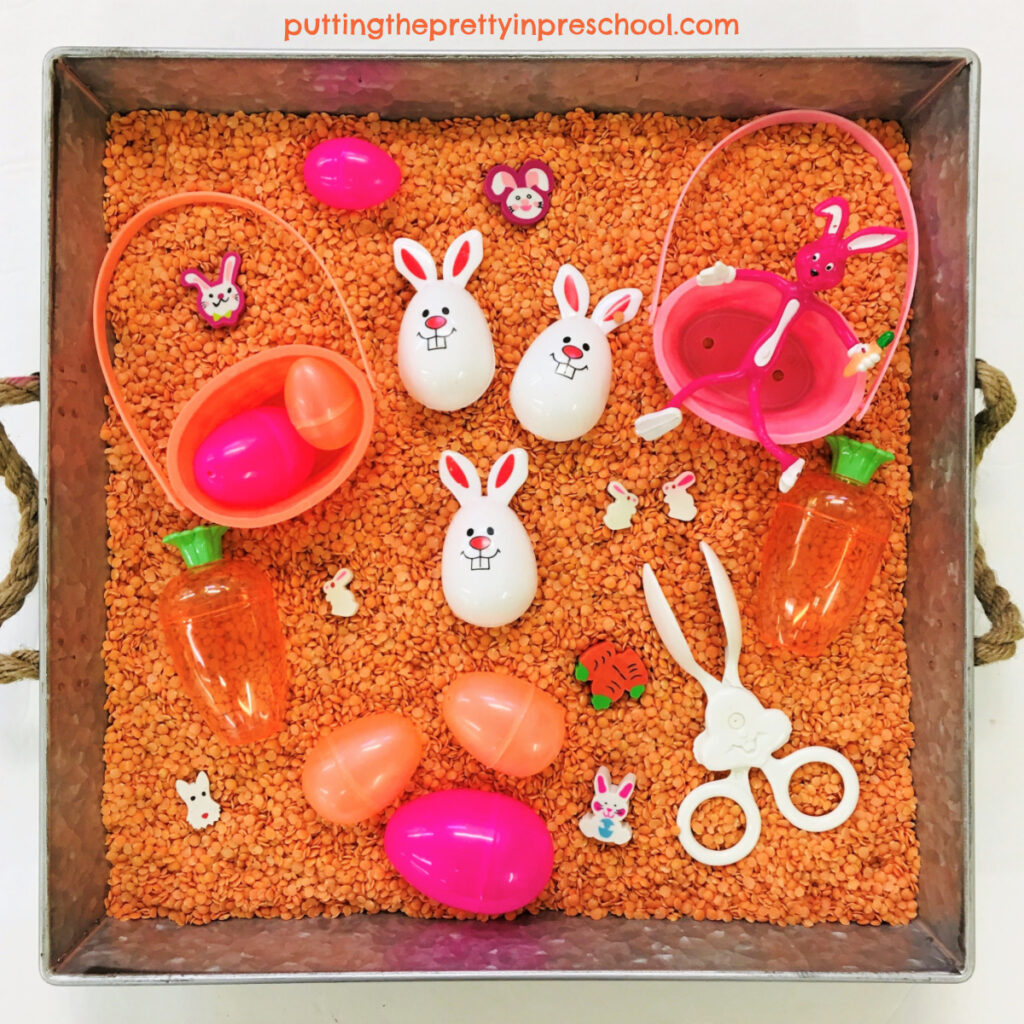 Easter Bunny Sensory Bins