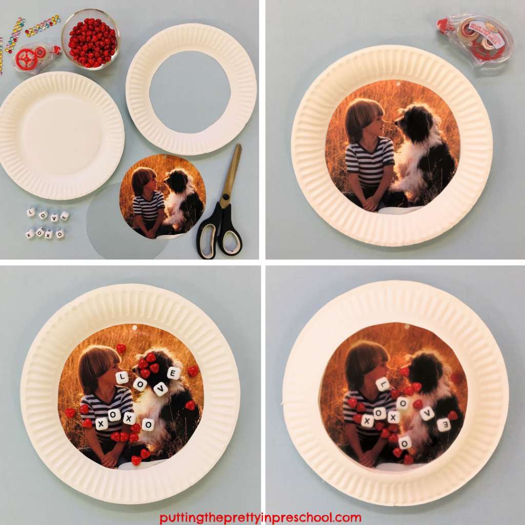 Steps to create a personalized paper plate ocean drum.