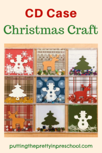 Make this cozy CD case Christmas craft in a variety of festive color schemes. A fun craft for the whole family to do.