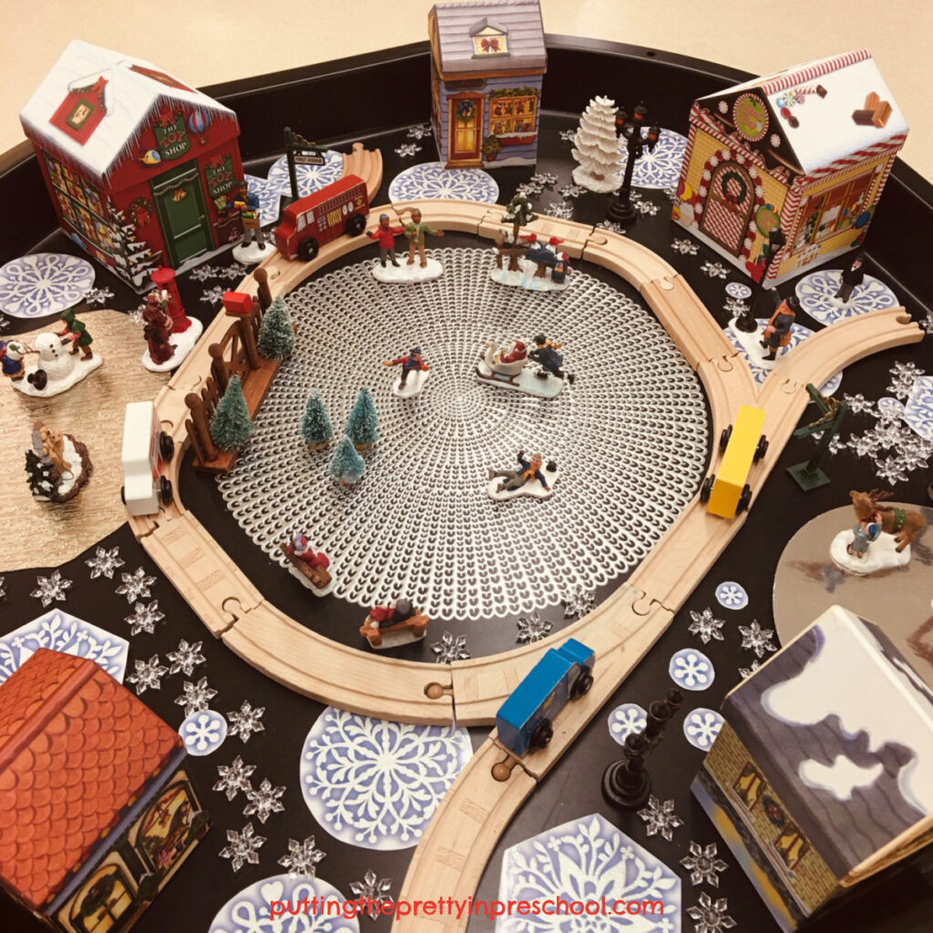 Winter tuff tray - Build a Winter Wonderland