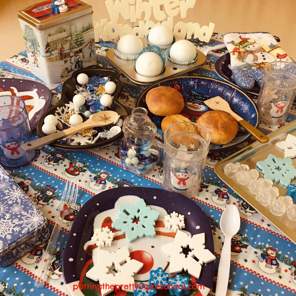 Kids' Winter Wonderland Tablescape