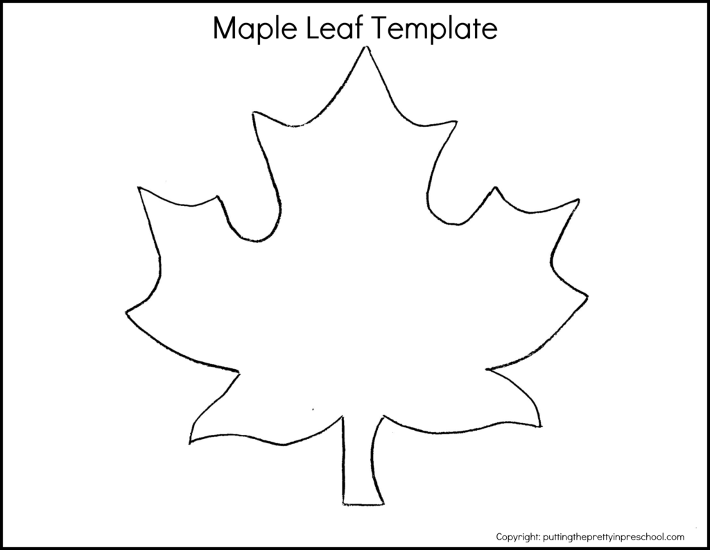 Maple Leaf Template