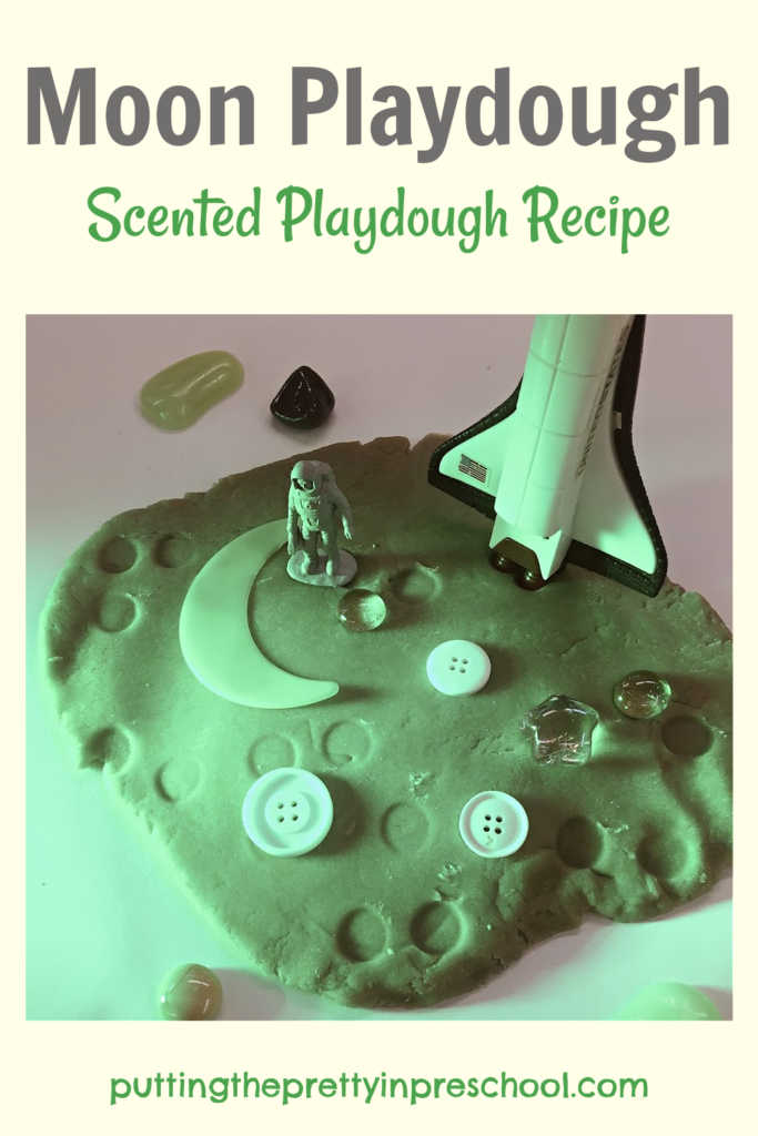 Try this easy-to-scented moon playdough recipe. Find out which simple ingredients make the moon rock color in this homemade dough.