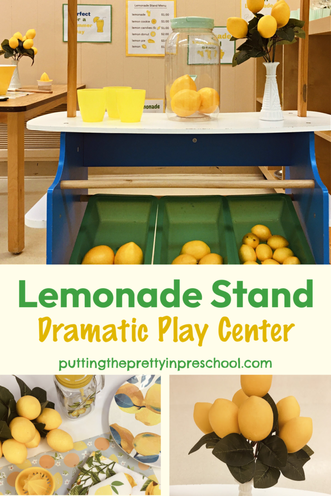 Set up a lemonade stand dramatic play center that offers many options for role play. Your little learners will love this center.