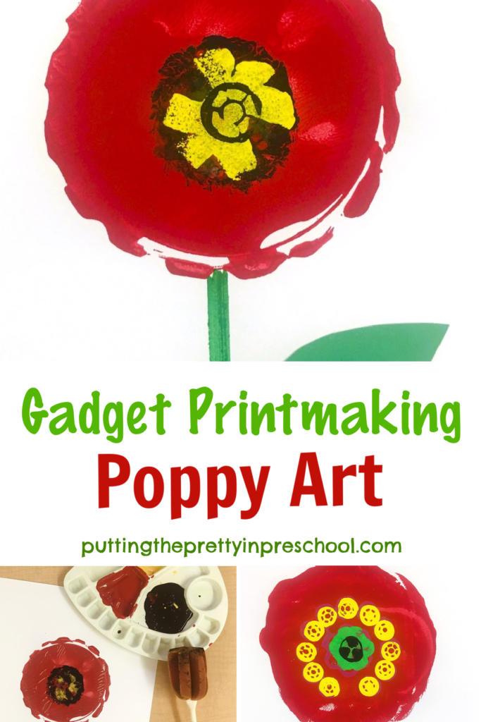 Try this beautiful gadget printmaking poppy art project today! It introduces participants to a new and unusual way to paint.