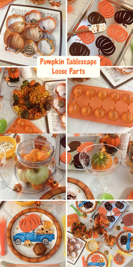 Pumpkin-themed loose parts are the highlight of this hands-on dramatic play center your early learners will be eager to explore.