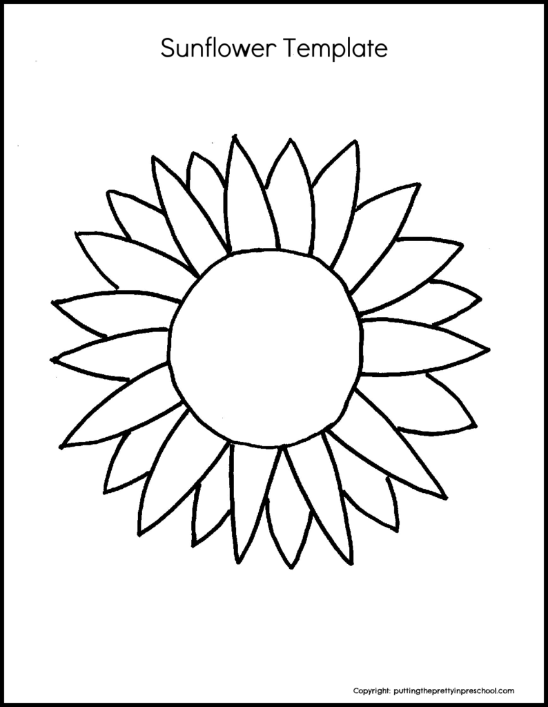Download this sunflower template to make gorgeous corn syrup art.