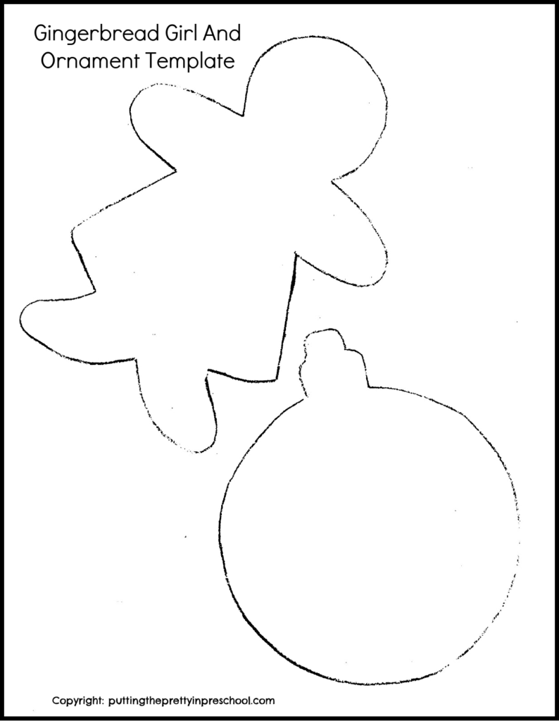 Download this gingerbread girl and ornament template to make beautiful vintage-inspired brown paper bag Christmas ornaments.