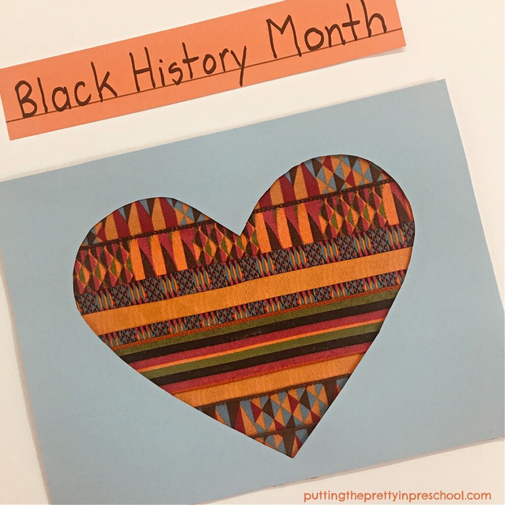 Make this stunning Black History Month heart craft to honor this important annual celebration.
