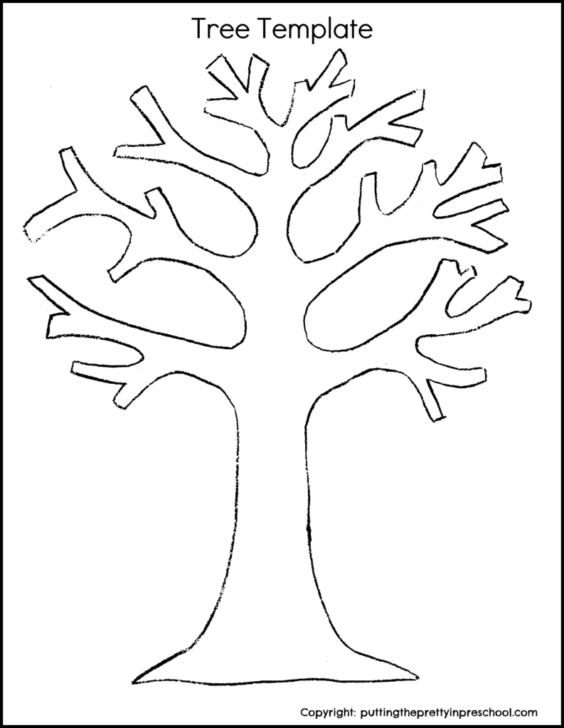 Download this free, user-friendly tree template for art and craft activities. The template is perfect for bulletin board art.