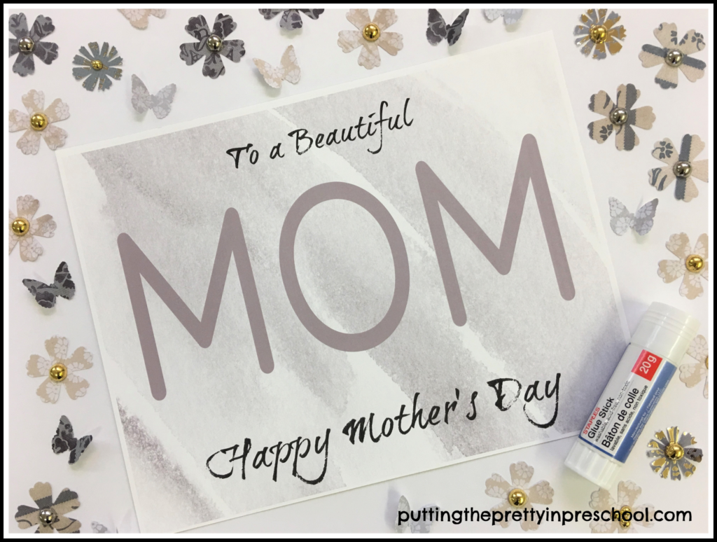 Mother's Day Crafts And Gifts - Putting the Pretty In Preschool