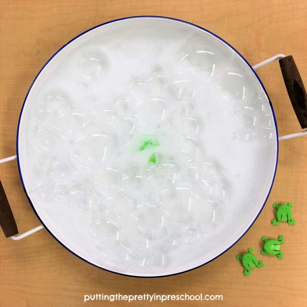 Frog and dishpan game inspired by the storybook "Charlotte's Web."