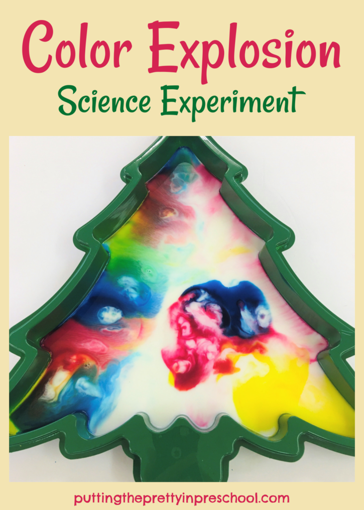 Color Explosion Science Experiment - Putting the Pretty In Preschool