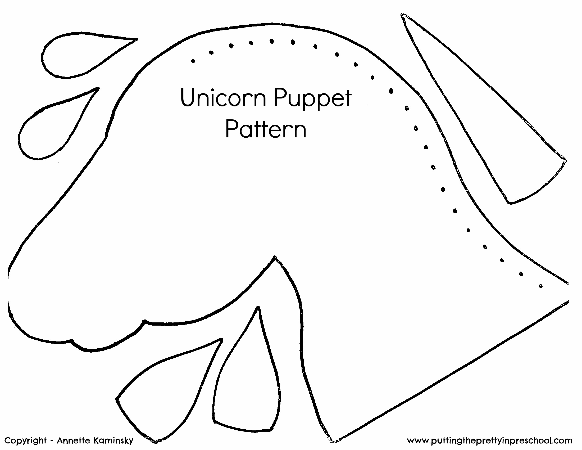 unicorn puppet craft putting the pretty in preschool