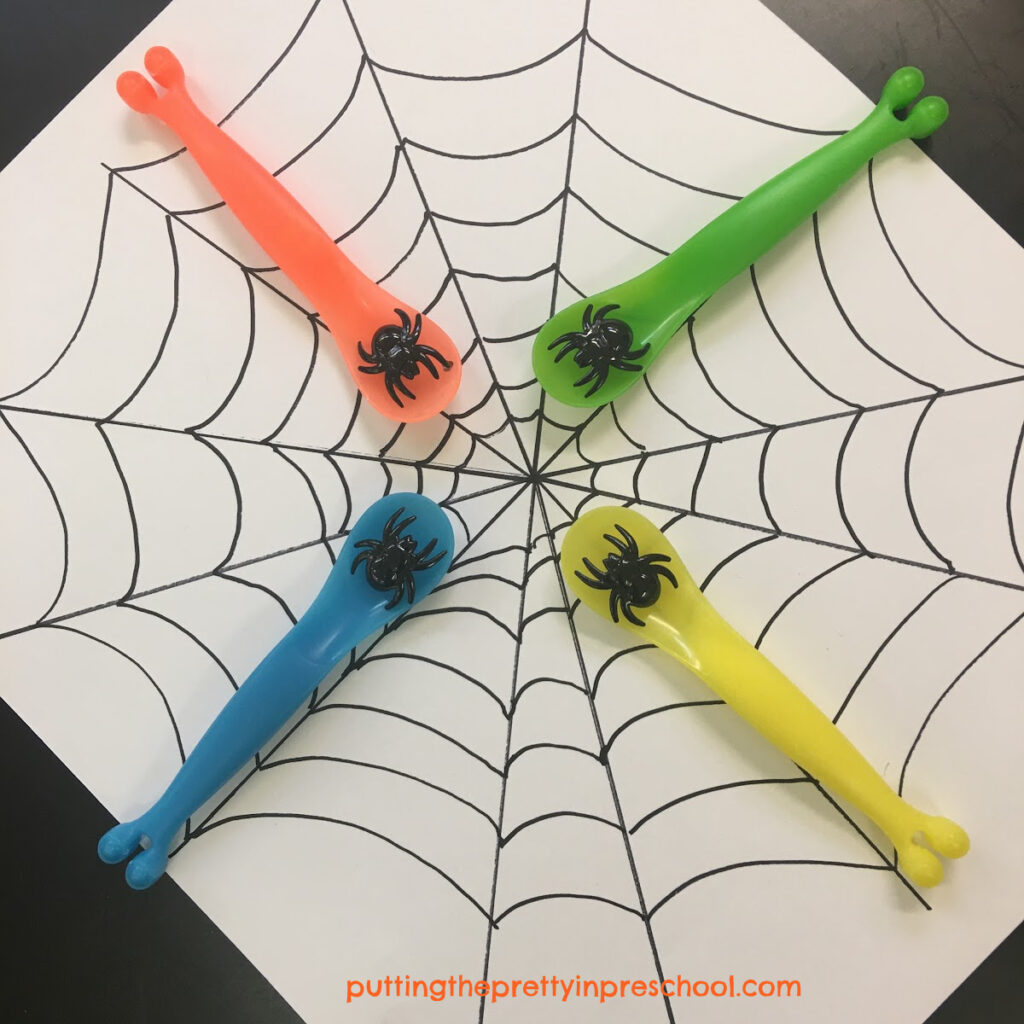 Easy to play spider and spoon game.