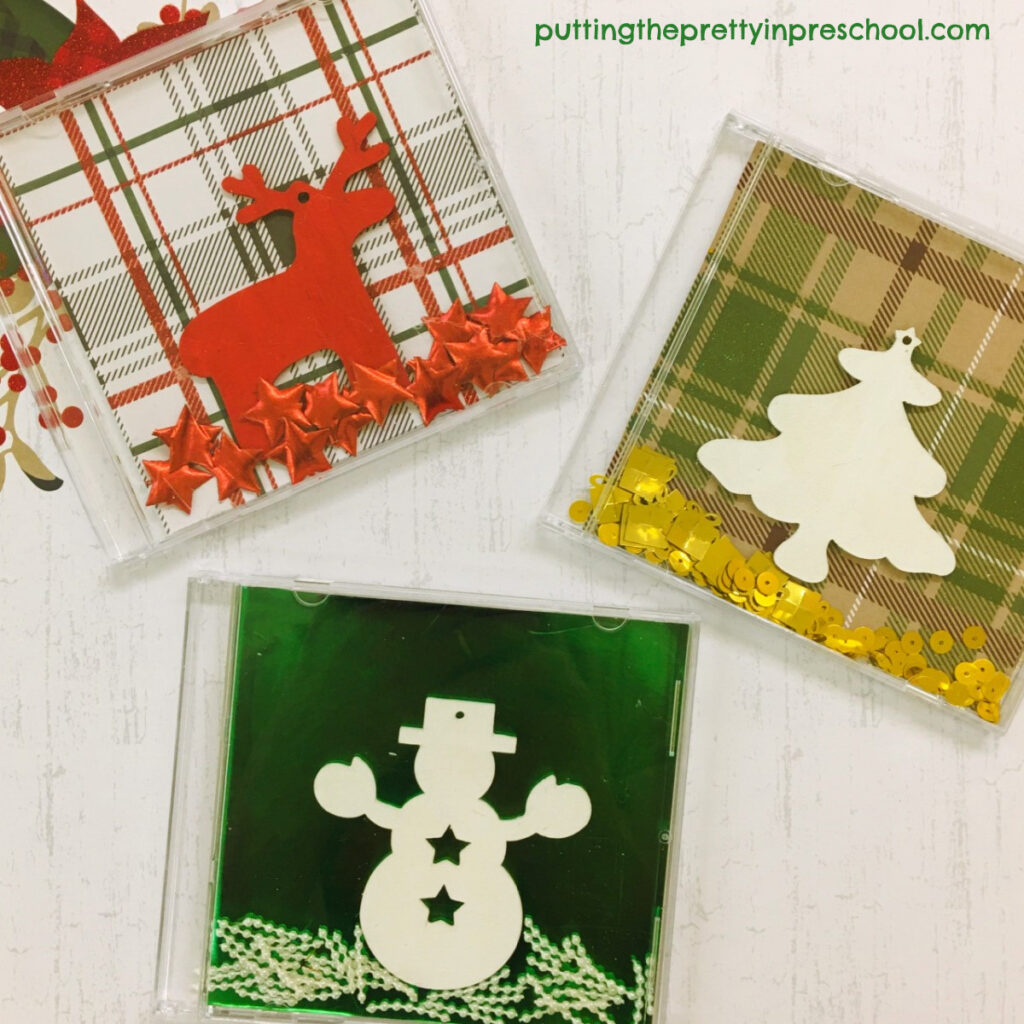 These charming CD case Christmas crafts are perfect for displaying during the holiday season.