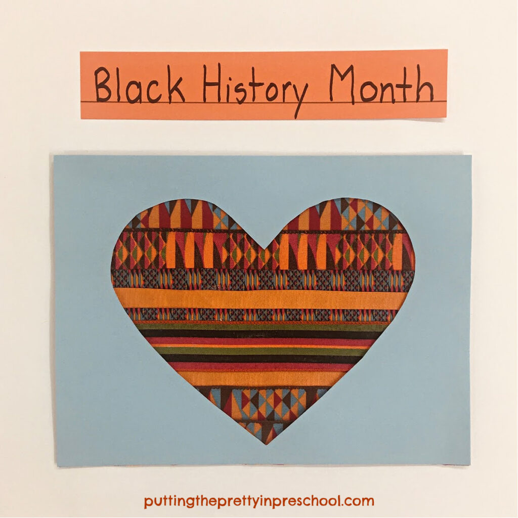 Make this stunning Black History Month heart craft to honor this important celebration.