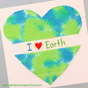 Earth Day Heart Art