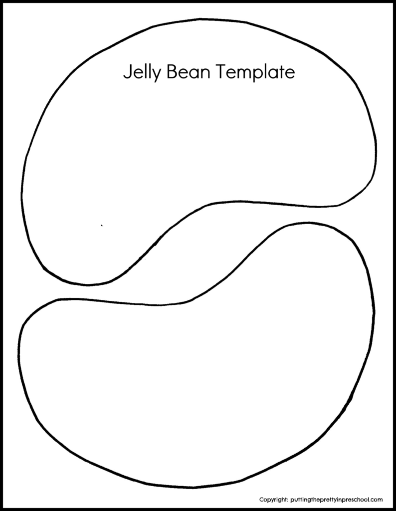 Download this oversized jelly bean template for art, book-making, and display use.