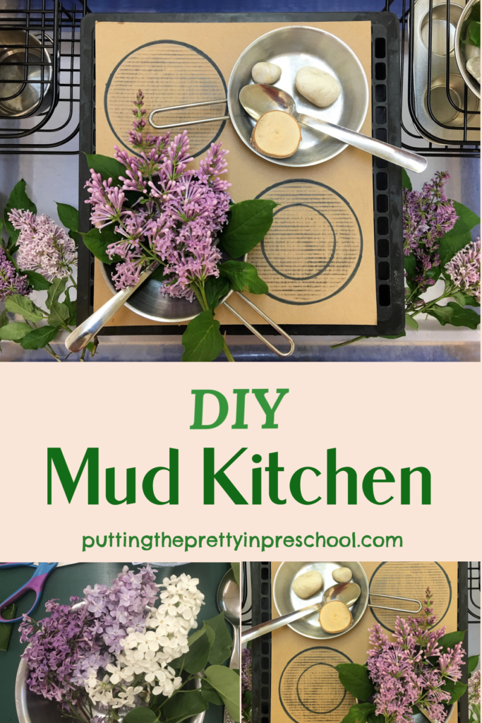 Set up this "do it yourself" mud kitchen in minutes! Use it indoors or outdoors.