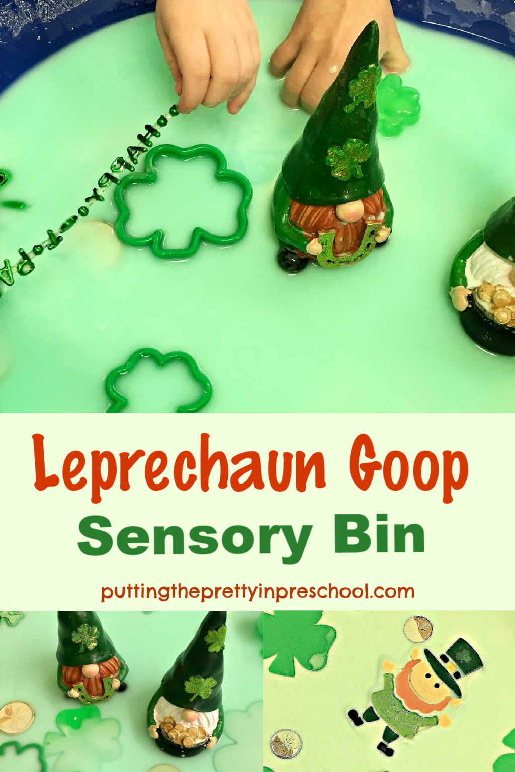 Leprechaun Goop Sensory Bin