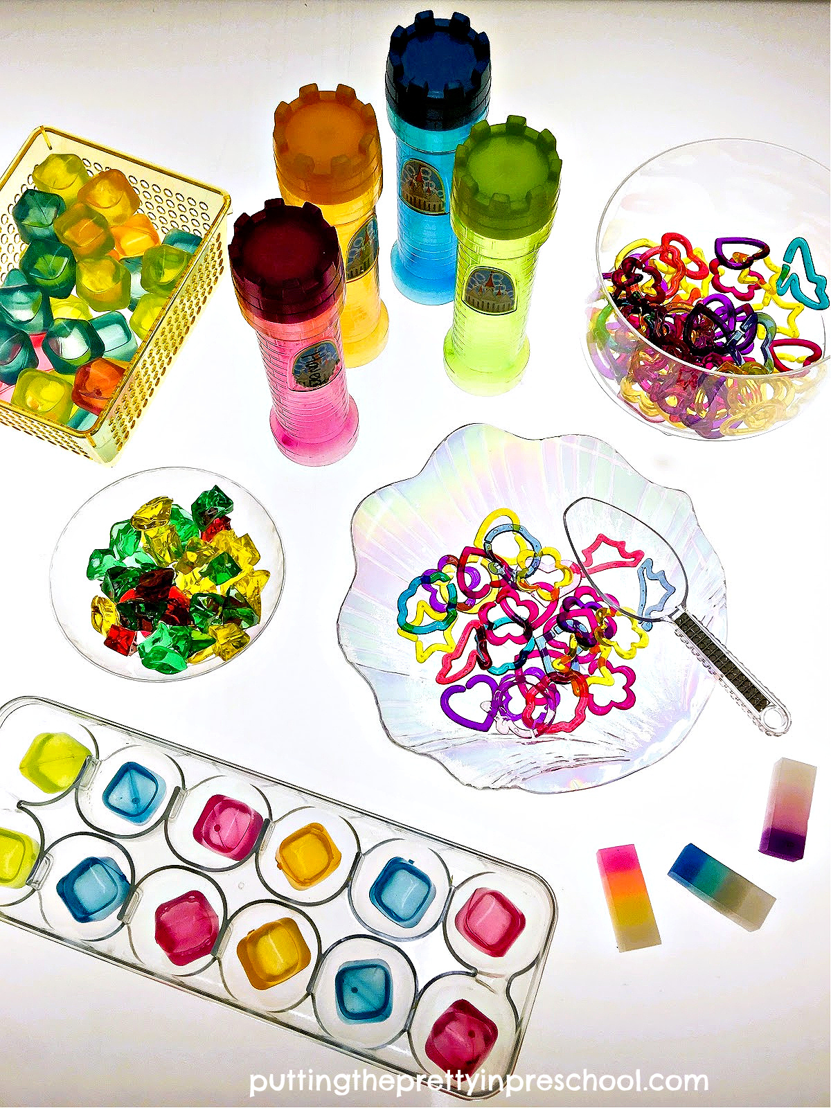 Castle Theme Light Table Activity
